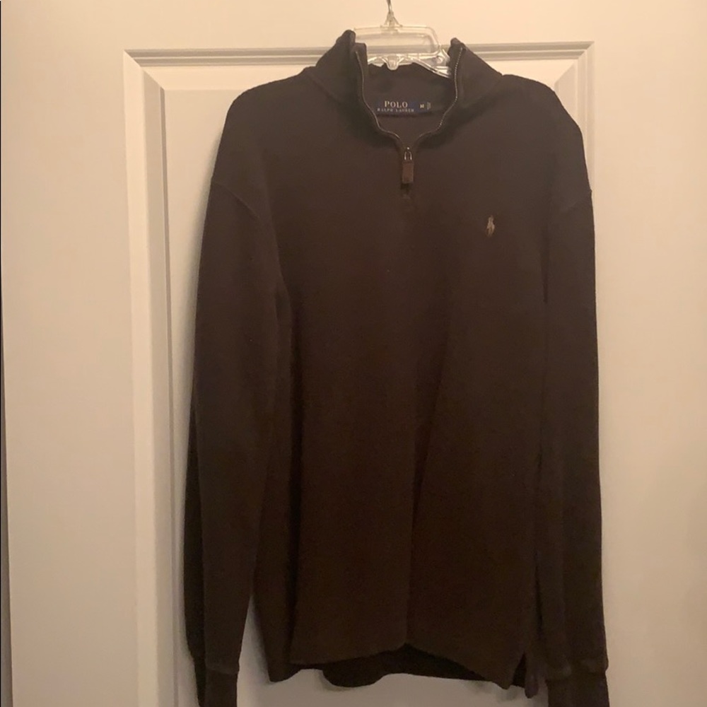 Polo Ralph Lauren Quarter-Zip Sweater Brown